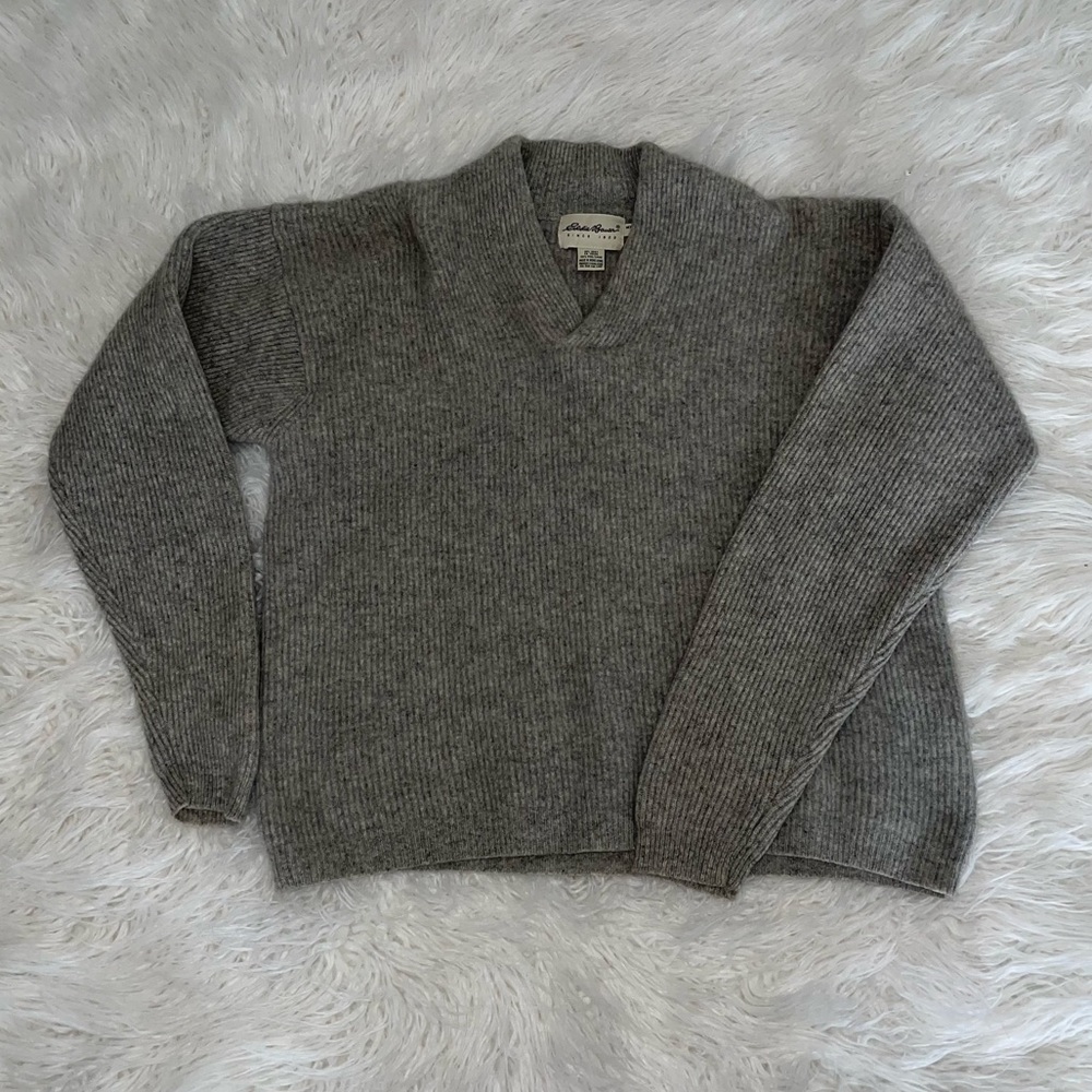Eddie Bauer 100% Wool Knitted Sweater